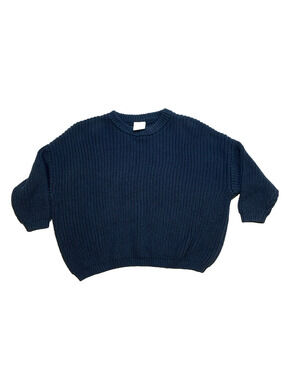 Sova Baby Ribbed Knit Pullover Sweater Blue 6-12 Months Unisex